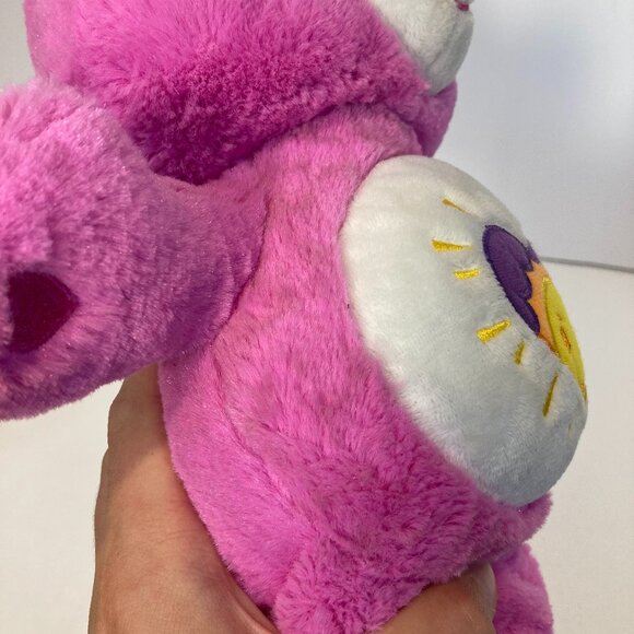 Care Bears Shine Bright Bear 2017 Plush Sun Heart Pink Purple 14" Stuffed - Picture 2 of 12